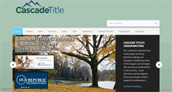 Desktop Screenshot of cascade-title.com