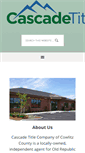 Mobile Screenshot of cascade-title.com